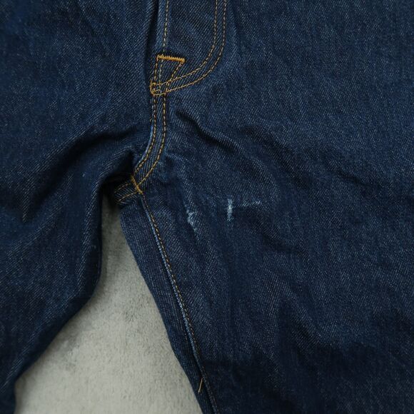 Levi's 501 Jeans Men's Fits 38x30 (Size 40x32) Blue Original Straight Denim Dark - Picture 2 of 16